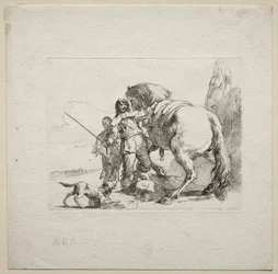 Különféle szeszélyek: A lovas lovára ülve, 1785.