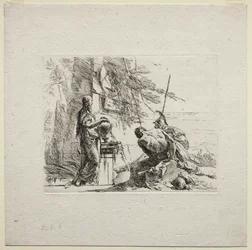 Különféle szeszélyek: A vázán álló nő, 1785.