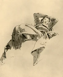 Nyugvó nő, 18. század közepe, 1928