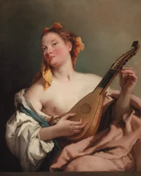 Mandolinos nő