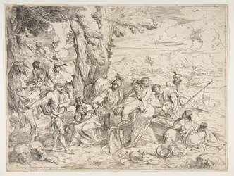 Lábán bálványokat keres Jakab birtokai között, kb. 1635-40.