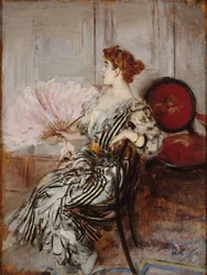 Madame Torri, az Opera táncosának portréja, c. 1900.