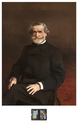 Giuseppe Verdi portréja, 1886