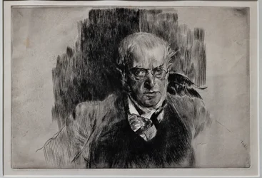 Adolph Menzel festő portréja