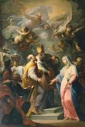 Szűz Mária házassága, Giovanni Camillo Sagrestani (1660-1731) Santo Spirito templom, Firenze, Olaszország