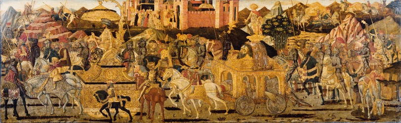 Cassone központi panel: Dávid diadala