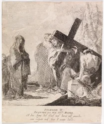 Via crucis - IV. állomás. Jézus találkozik édesanyjával