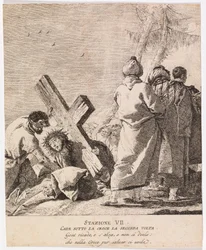 Via crucis - VII. állomás. Jézus másodszor is elesik