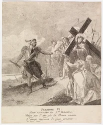 Via crucis - VI. Veronika megtörli Jézus arcát