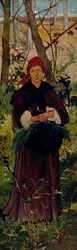 Etruszk nő, 1865 körül (olaj, tábla)