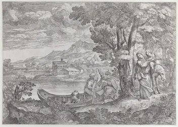 Táj az egyiptomi repüléssel, 1626-80., 1626-80.