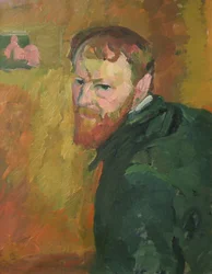Giacometti, Giovanni (1868-1933) önarcképe. Olaj, vászon, c. 1913, Mérete: 65x50. Kunsthaus Zuerich