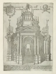 Alessandro Farnese temetkezési emlékműve a római Santa Maria in Aracoeliban Per l