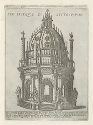 V. Sixtus pápa síremléke Per l