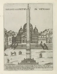 Vatikáni obeliszk Obelisco a S. Pietro in Vaticano (cím a tárgyon) Modern és ókori műemlékek és épületek Rómában (sorozat címe) Ornamenti di fabriche antichi et modern dell