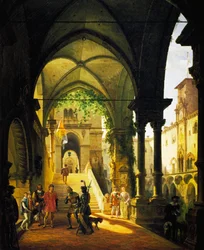 XI. Lajos a Barolo-kastélyban, Giovanni Migliara (1785-1837)