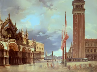 Piazza San Marco (Szent Márk tér), Giovanni Migliara (1785-1837)