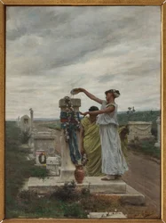Honour to the Heroes (a rite in ancient Greece) (oil on canvas)   1405442   hu       hungarian Successfully Translated  Original: Busts of a Man and a Woman in Exotic Costumes Translat: Busts of a Man and a Woman in Exotic Costumes 1387039 hu hungarian Suc
