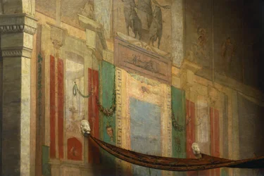 Poppea bosszúja, részlet, Giovanni Muzzioli (1854-1894), olaj, vászon