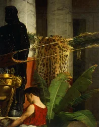 Poppea bosszúja, részlet, Giovanni Muzzioli (1854-1894), olaj, vászon