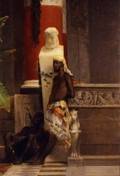 Poppea bosszúja, részlet, Giovanni Muzzioli (1854-1894), olaj, vászon