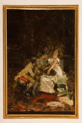 Study for Love Notes (olaj, panel)