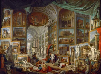 Képgaléria, kilátással az ókori Róma Roma Anticára
