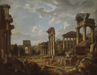 Capriccio a Forum Romanummal, 1741
