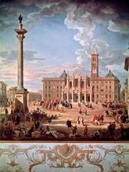 Piazza és a Santa Maria Maggiore-templom