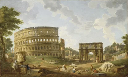 A Colosseum látképe, 1747
