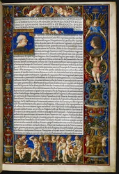 Frontispiece, Giovanni Simonetta, Historia delle cose facte dal invictissimo Duke Francesco Sforza [c.d. Sforziades], Milánó, Antonio Zarotto
