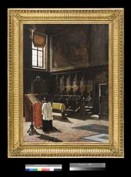 A milánói Sant’Antonio-templom kórusa, 1879