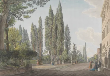 Villa Montalto Negroni, 1780 körül. Alkotók: Giovanni Volpato, Louis Ducros.