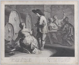Egy pultoslány töltőbögrék..., 1760-70.