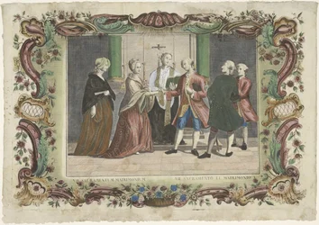 A házasság szentsége VII. sacramentum matrimonium / VII. sacramento el matrimonio (cím a tárgyon) A hét szentség (sorozat címe)