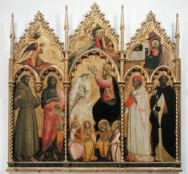 A Szűz megkoronázása szentekkel, 1420 körül