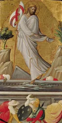 Krisztus feltámadása (tempera a panelen)