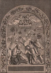 Giovanni della Robbia (1469-1529 vagy 1530) születése, Pinacoteca di Citta di Castello, Umbria, Olaszország, Le cento citta d