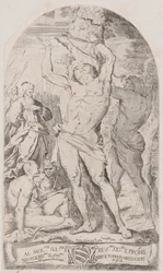 Szent Sebestyén fához kötve, 1625-50.