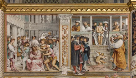 Középhajó, negyedik déli boltszakasz, Töviskoronázás, Ecce Homo