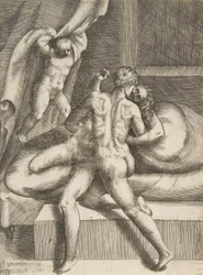 Apollo és Leucothea, Az istenek szerelmeiből, kb. 1531-76.