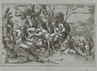 Jupitert szoptatta Amalthea kecske