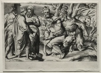 Silenus és Midas király, 16. század közepe.