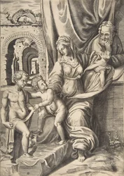 A Szent Család és a csecsemő Keresztelő János, 1531-76., 1531-76.