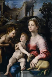 A Madonna és gyermeke Keresztelő Szent Jánossal