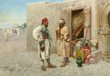 The Gun Seller (ceruza és akvarell, papír)