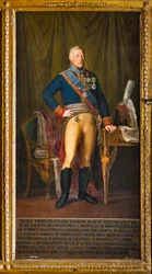 Niccolo Filangeri, a királyság altábornagyának portréja (olaj, vászon)