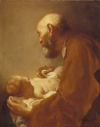 Szent Simon a gyermek Krisztussal, 18. század.