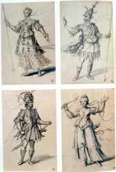 Jelmeztervek klasszikus istenségek számára, 16. század