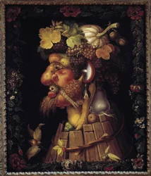 Ősz. Allegoria az évszakokról. Giuseppe Arcimboldo (1527-1593) festménye. Louvre múzeum